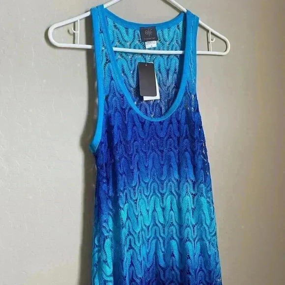ELIF FOR JORDAN TAYLOR Crochet Wave Tank Dress - Picture 5 of 10